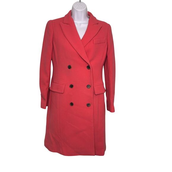J. Crew Double Cloth Manifattura di Carmignano Wool Blend Lady Day Coat Pink 2 - Picture 1 of 16